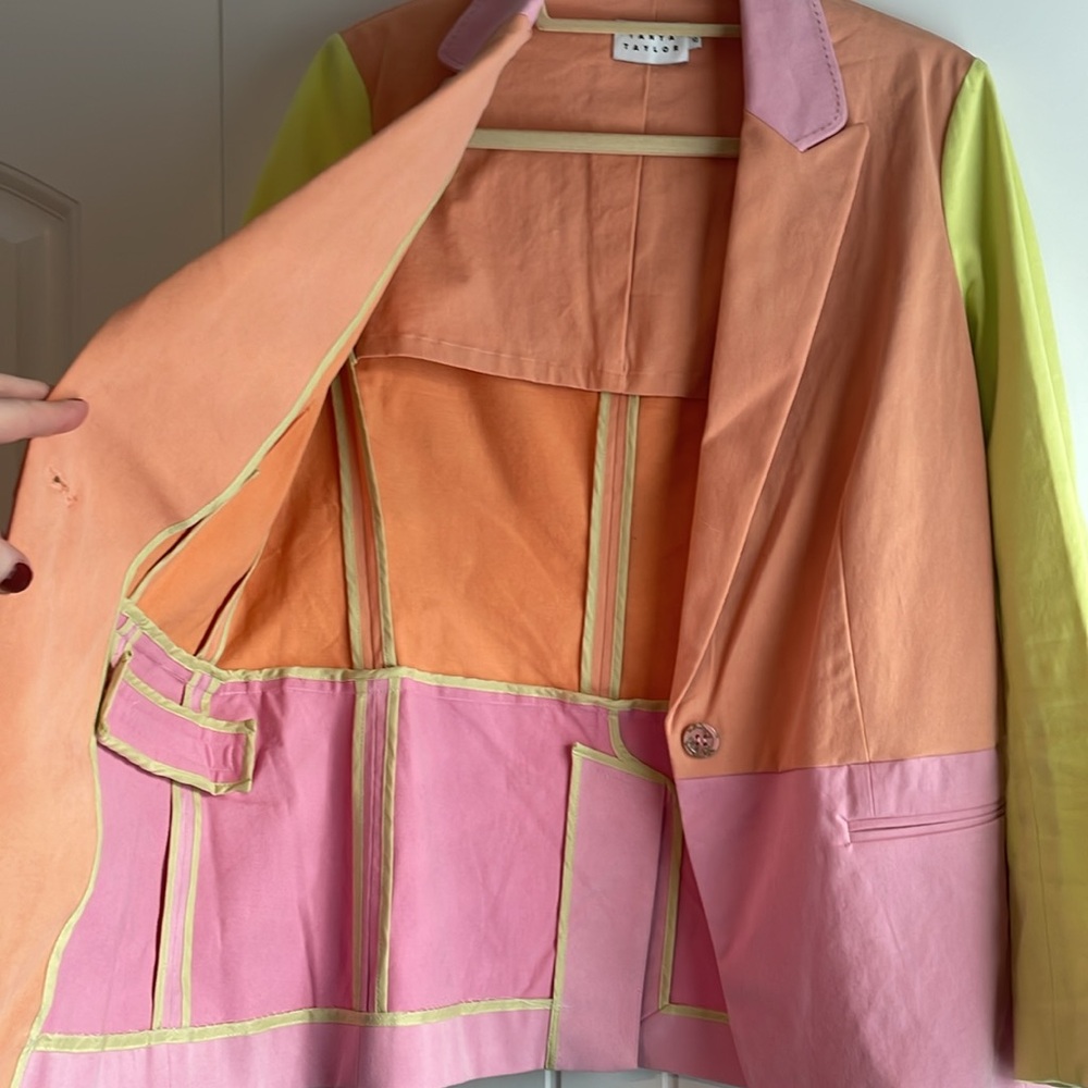Tanya Taylor Colorblock Blazer - Picture 8 of 12